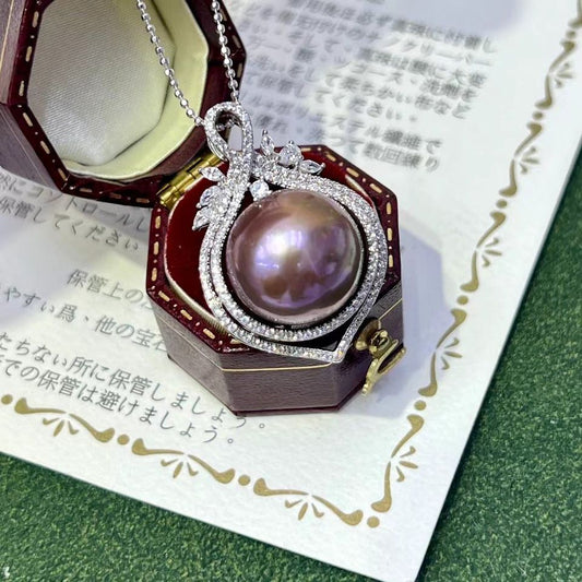 Metallic Purple Edison Pearl Pendant