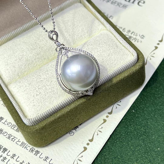 Platinum Gray color Tahitian Pearl Pendant