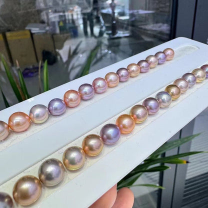 Candy Color Freshwater Nucleated Pearls Necklace
