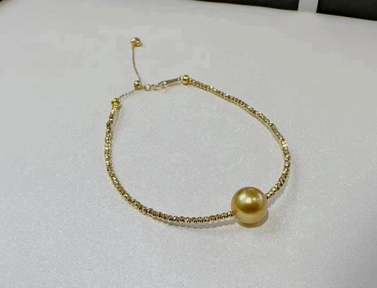 Rich Golden South Sea Pearls Bracelet