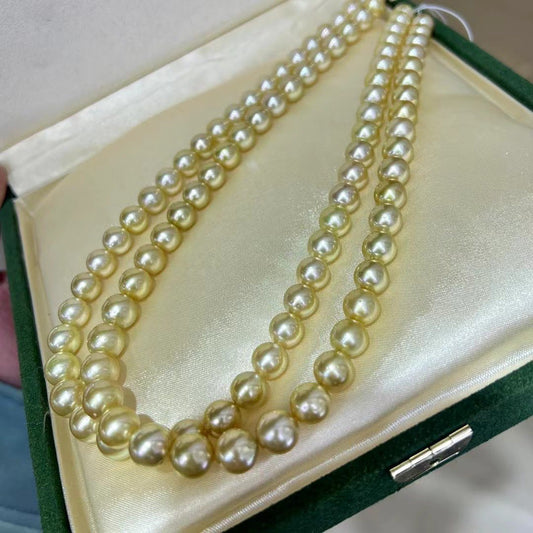 Rich Golden South Sea Pearls Necklace