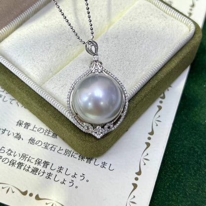 Platinum Gray color Tahitian Pearl Pendant