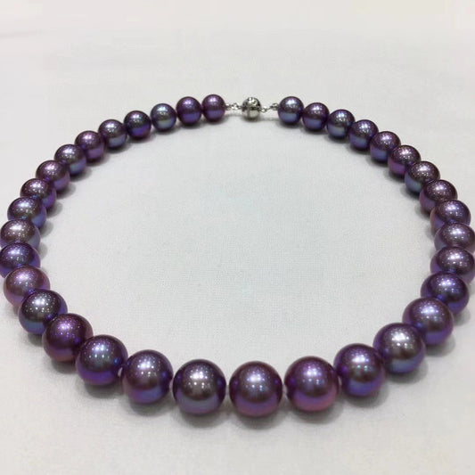 Monster Purple Color Edison Pearls Necklace