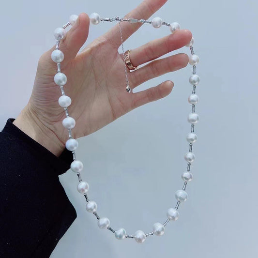 White Color Freshwater Pearls Necklace